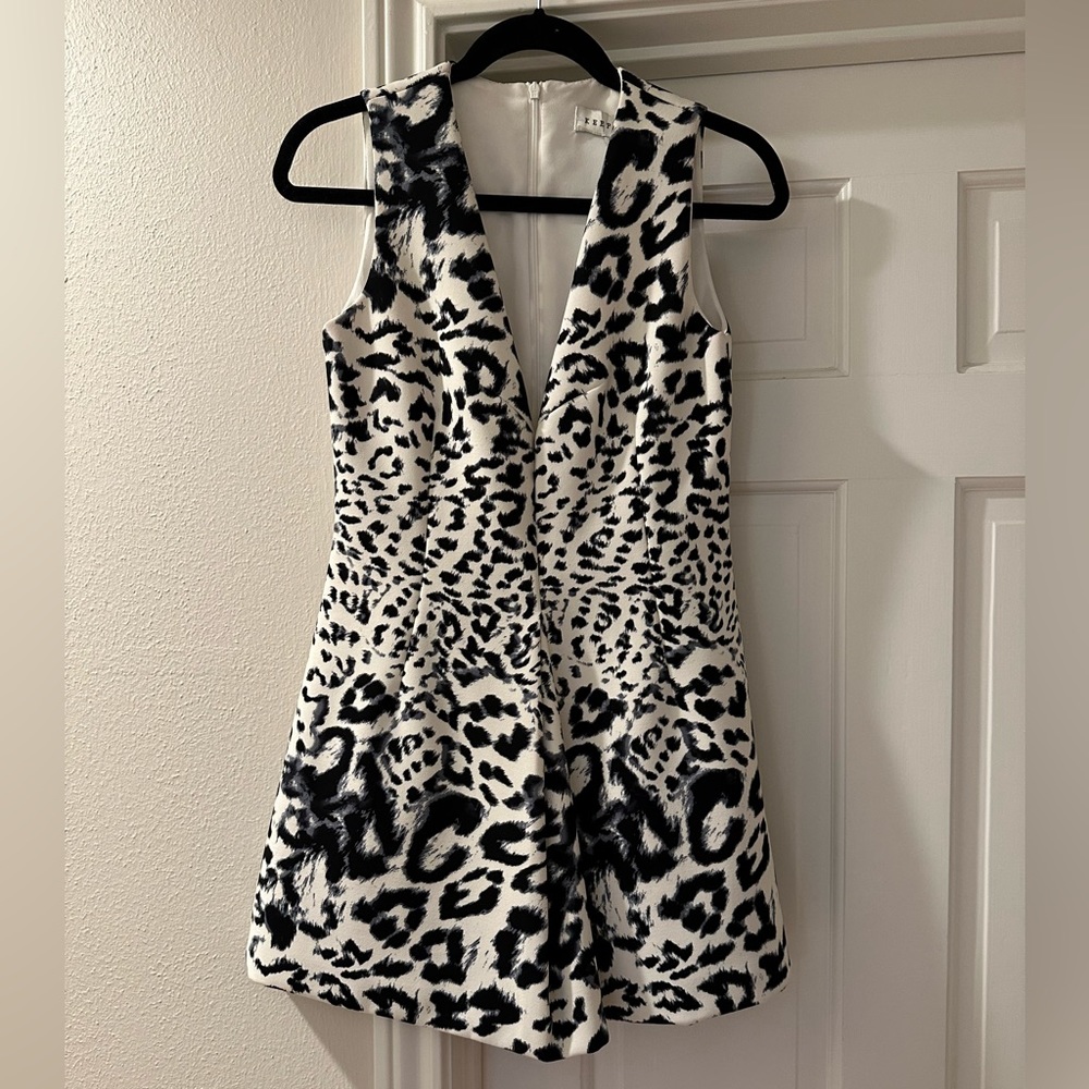 Keepsake Animal Print Cocktail Dress — size small